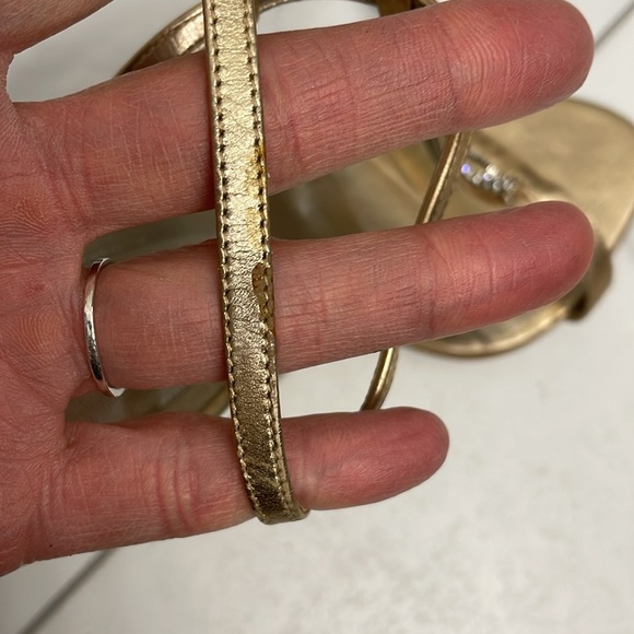 Aldo Gold Strappy Heels for Formal Occasions - Picture 9 of 10